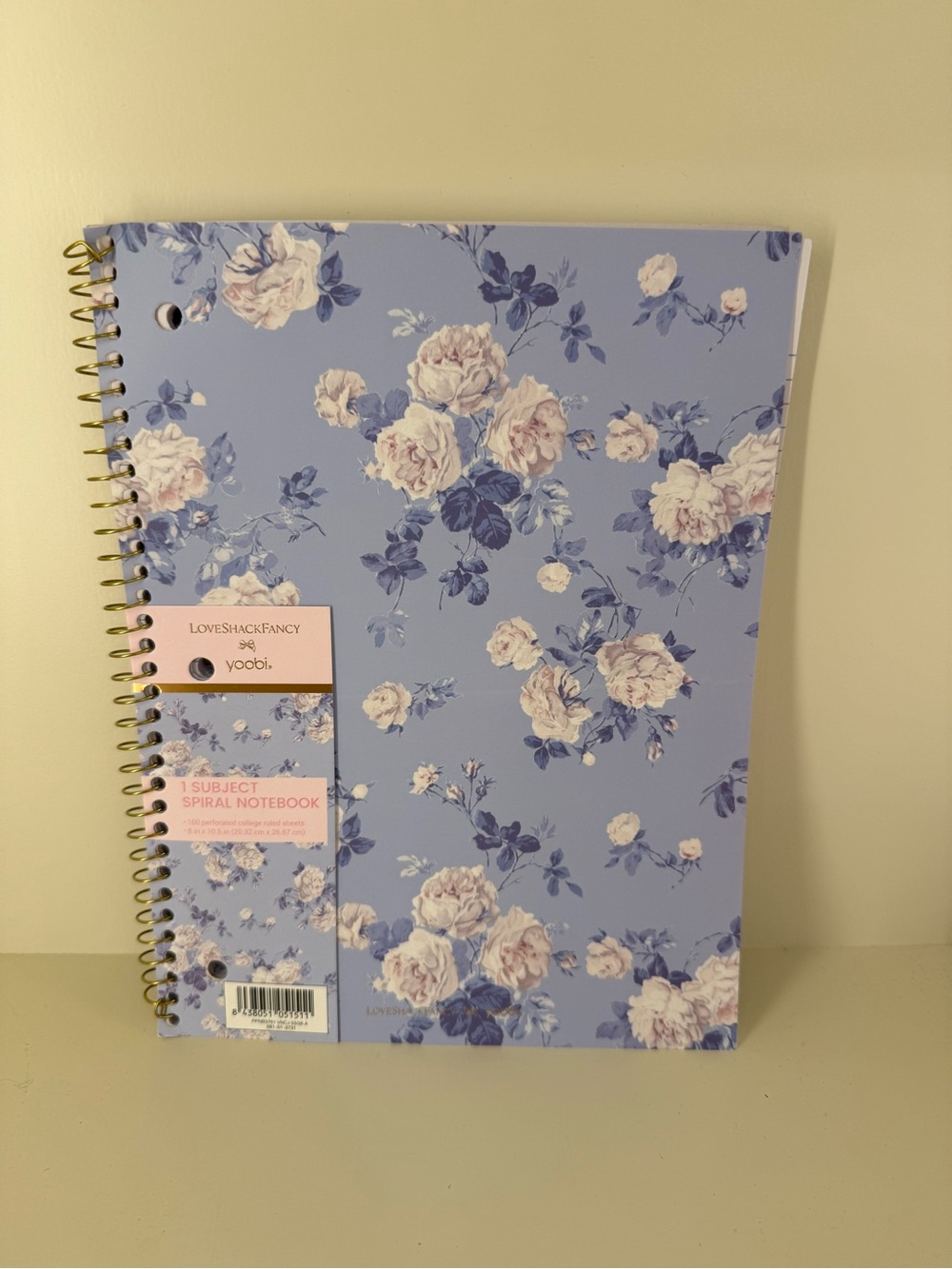 Loveshackfancy x Yoobi Notebook floral cover
